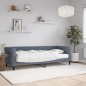 vidaXL Tagesbett mit Matratze Dunkelgrau 80x200 cm Samt vidaXL Tagesbett mit Matratze Dunkelgrau 80x200 cm Samt
