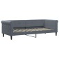 vidaXL Tagesbett mit Matratze Dunkelgrau 80x200 cm Samt vidaXL Tagesbett mit Matratze Dunkelgrau 80x200 cm Samt