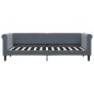 vidaXL Tagesbett mit Matratze Dunkelgrau 80x200 cm Samt vidaXL Tagesbett mit Matratze Dunkelgrau 80x200 cm Samt