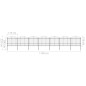 vidaXL Gartenzaun mit Speerspitzen Stahl (1,5 - 1,75) x 11,9 m Schwarz vidaXL Gartenzaun mit Speerspitzen Stahl (1,5 - 1,75) x 11,9 m Schwarz