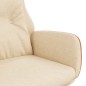 vidaXL Relaxsessel Creme Stoff und PVC vidaXL Relaxsessel Creme Stoff und PVC
