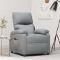 vidaXL Relaxsessel Elektrisch Hellgrau Stoff vidaXL Relaxsessel Elektrisch Hellgrau Stoff
