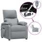 vidaXL Relaxsessel Elektrisch Hellgrau Stoff vidaXL Relaxsessel Elektrisch Hellgrau Stoff