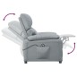 vidaXL Relaxsessel Elektrisch Hellgrau Stoff vidaXL Relaxsessel Elektrisch Hellgrau Stoff