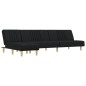 vidaXL Schlafsofa in L-Form Schwarz 255x140x70 cm Stoff vidaXL Schlafsofa in L-Form Schwarz 255x140x70 cm Stoff
