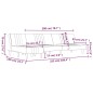 vidaXL Schlafsofa in L-Form Schwarz 255x140x70 cm Stoff vidaXL Schlafsofa in L-Form Schwarz 255x140x70 cm Stoff