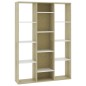 vidaXL Raumteiler/Bücherregal Weiß Sonoma-Eiche 100x24x140 cm vidaXL Raumteiler/Bücherregal Weiß Sonoma-Eiche 100x24x140 cm