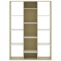 vidaXL Raumteiler/Bücherregal Weiß Sonoma-Eiche 100x24x140 cm vidaXL Raumteiler/Bücherregal Weiß Sonoma-Eiche 100x24x140 cm