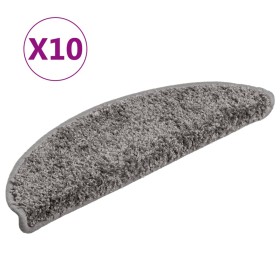 vidaXL Stufenmatten 10 Stk. 56x17x3 cm Grau
