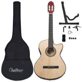 vidaXL 12-tlg. Westerngitarre Set mit Equalizer und 6 Saiten