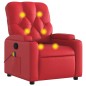 vidaXL Massagesessel Rot Kunstleder vidaXL Massagesessel Rot Kunstleder