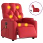 vidaXL Massagesessel Elektrisch Rot Kunstleder vidaXL Massagesessel Elektrisch Rot Kunstleder