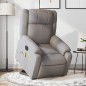 vidaXL Elektrischer Massagesessel mit Aufstehhilfe Taupe Stoff vidaXL Elektrischer Massagesessel mit Aufstehhilfe Taupe Stoff