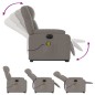 vidaXL Elektrischer Massagesessel mit Aufstehhilfe Taupe Stoff vidaXL Elektrischer Massagesessel mit Aufstehhilfe Taupe Stoff