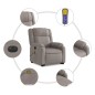 vidaXL Elektrischer Massagesessel mit Aufstehhilfe Taupe Stoff vidaXL Elektrischer Massagesessel mit Aufstehhilfe Taupe Stoff