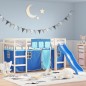 vidaXL Vorhänge für Hochbett Blau Polyester vidaXL Vorhänge für Hochbett Blau Polyester