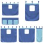 vidaXL Vorhänge für Hochbett Blau Polyester vidaXL Vorhänge für Hochbett Blau Polyester