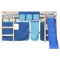 vidaXL Vorhänge für Hochbett Blau Polyester vidaXL Vorhänge für Hochbett Blau Polyester