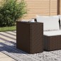 vidaXL Garten-Beistelltisch mit Glasplatte Braun 58x27,5x55 cm Rattan vidaXL Garten-Beistelltisch mit Glasplatte Braun 58x27,5x55 cm Rattan