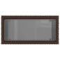 vidaXL Garten-Beistelltisch mit Glasplatte Braun 58x27,5x55 cm Rattan vidaXL Garten-Beistelltisch mit Glasplatte Braun 58x27,5x55 cm Rattan
