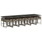 vidaXL 13-tlg. Garten-Essgruppe mit Kissen Grau Poly Rattan vidaXL 13-tlg. Garten-Essgruppe mit Kissen Grau Poly Rattan