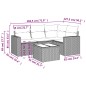 vidaXL 5-tlg. Garten-Sofagarnitur mit Kissen Braun Poly Rattan vidaXL 5-tlg. Garten-Sofagarnitur mit Kissen Braun Poly Rattan