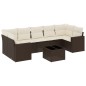 vidaXL 8-tlg. Garten-Sofagarnitur mit Kissen Braun Poly Rattan vidaXL 8-tlg. Garten-Sofagarnitur mit Kissen Braun Poly Rattan