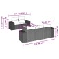 vidaXL 6-tlg. Garten-Sofagarnitur mit Kissen Braun Poly Rattan vidaXL 6-tlg. Garten-Sofagarnitur mit Kissen Braun Poly Rattan