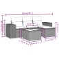 vidaXL 5-tlg. Garten-Sofagarnitur mit Kissen Braun Poly Rattan vidaXL 5-tlg. Garten-Sofagarnitur mit Kissen Braun Poly Rattan