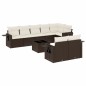 vidaXL 9-tlg. Garten-Sofagarnitur mit Kissen Braun Poly Rattan vidaXL 9-tlg. Garten-Sofagarnitur mit Kissen Braun Poly Rattan
