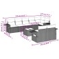 vidaXL 9-tlg. Garten-Sofagarnitur mit Kissen Braun Poly Rattan vidaXL 9-tlg. Garten-Sofagarnitur mit Kissen Braun Poly Rattan