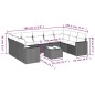 vidaXL 10-tlg. Garten-Sofagarnitur mit Kissen Braun Poly Rattan vidaXL 10-tlg. Garten-Sofagarnitur mit Kissen Braun Poly Rattan