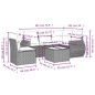 vidaXL 6-tlg. Garten-Sofagarnitur mit Kissen Braun Poly Rattan vidaXL 6-tlg. Garten-Sofagarnitur mit Kissen Braun Poly Rattan