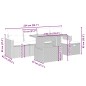vidaXL 6-tlg. Garten-Sofagarnitur mit Kissen Beige Poly Rattan vidaXL 6-tlg. Garten-Sofagarnitur mit Kissen Beige Poly Rattan