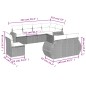 vidaXL 8-tlg. Garten-Sofagarnitur mit Kissen Braun Poly Rattan vidaXL 8-tlg. Garten-Sofagarnitur mit Kissen Braun Poly Rattan