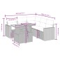 vidaXL 6-tlg. Garten-Sofagarnitur mit Kissen Beige Poly Rattan vidaXL 6-tlg. Garten-Sofagarnitur mit Kissen Beige Poly Rattan