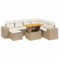 vidaXL 8-tlg. Garten-Sofagarnitur mit Kissen Beige Poly Rattan vidaXL 8-tlg. Garten-Sofagarnitur mit Kissen Beige Poly Rattan