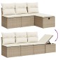 vidaXL 8-tlg. Garten-Sofagarnitur mit Kissen Beige Poly Rattan vidaXL 8-tlg. Garten-Sofagarnitur mit Kissen Beige Poly Rattan