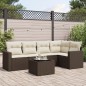vidaXL 6-tlg. Garten-Sofagarnitur mit Kissen Braun Poly Rattan vidaXL 6-tlg. Garten-Sofagarnitur mit Kissen Braun Poly Rattan
