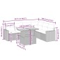 vidaXL 7-tlg. Garten-Sofagarnitur mit Kissen Beige Poly Rattan vidaXL 7-tlg. Garten-Sofagarnitur mit Kissen Beige Poly Rattan