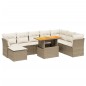 vidaXL 9-tlg. Garten-Sofagarnitur mit Kissen Beige Poly Rattan vidaXL 9-tlg. Garten-Sofagarnitur mit Kissen Beige Poly Rattan
