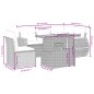 vidaXL 6-tlg. Garten-Sofagarnitur mit Kissen Beige Poly Rattan vidaXL 6-tlg. Garten-Sofagarnitur mit Kissen Beige Poly Rattan