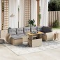 vidaXL 8-tlg. Garten-Sofagarnitur mit Kissen Beige Poly Rattan vidaXL 8-tlg. Garten-Sofagarnitur mit Kissen Beige Poly Rattan