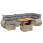 vidaXL 8-tlg. Garten-Sofagarnitur mit Kissen Beige Poly Rattan vidaXL 8-tlg. Garten-Sofagarnitur mit Kissen Beige Poly Rattan