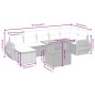 vidaXL 8-tlg. Garten-Sofagarnitur mit Kissen Beige Poly Rattan vidaXL 8-tlg. Garten-Sofagarnitur mit Kissen Beige Poly Rattan