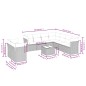 vidaXL 10-tlg. Garten-Sofagarnitur mit Kissen Braun Poly Rattan vidaXL 10-tlg. Garten-Sofagarnitur mit Kissen Braun Poly Rattan