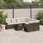 vidaXL 9-tlg. Garten-Sofagarnitur mit Kissen Braun Poly Rattan vidaXL 9-tlg. Garten-Sofagarnitur mit Kissen Braun Poly Rattan