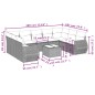 vidaXL 10-tlg. Garten-Sofagarnitur mit Kissen Braun Poly Rattan vidaXL 10-tlg. Garten-Sofagarnitur mit Kissen Braun Poly Rattan
