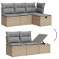 vidaXL 9-tlg. Garten-Sofagarnitur mit Kissen Beige Poly Rattan vidaXL 9-tlg. Garten-Sofagarnitur mit Kissen Beige Poly Rattan
