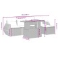 vidaXL 6-tlg. Garten-Sofagarnitur mit Kissen Grau Poly Rattan vidaXL 6-tlg. Garten-Sofagarnitur mit Kissen Grau Poly Rattan